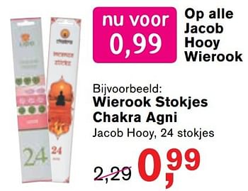 Aanbiedingen Wierook stokjes chakra agni - Jacob Hooy - Geldig van 08/05/2017 tot 28/05/2017 bij Holland & Barrett