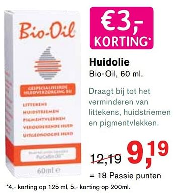 Aanbiedingen Huidolie - Bio-Oil - Geldig van 08/05/2017 tot 28/05/2017 bij Holland & Barrett