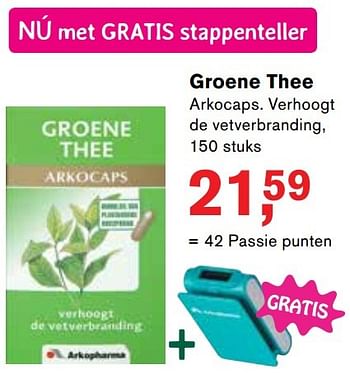 Aanbiedingen Groene thee - Arkocaps - Geldig van 08/05/2017 tot 28/05/2017 bij Holland & Barrett