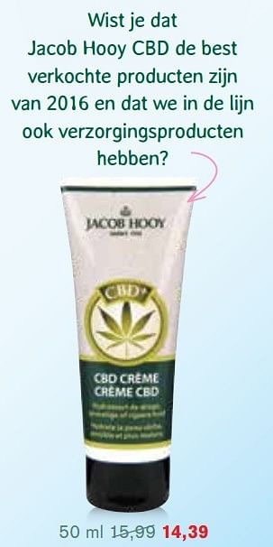 Aanbiedingen Jacob hooy cbd de best - Jacob Hooy - Geldig van 08/05/2017 tot 28/05/2017 bij Holland & Barrett