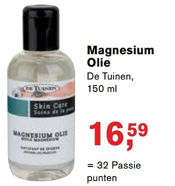 Aanbiedingen Magnesium olie - De Tuinen - Geldig van 08/05/2017 tot 28/05/2017 bij Holland & Barrett