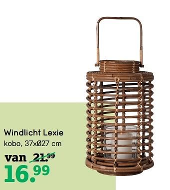Aanbiedingen Windlicht lexie - Huismerk - Leen Bakker - Geldig van 11/05/2017 tot 21/05/2017 bij Leen Bakker