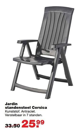 Aanbiedingen Jardin standenstoel corsica - Jardin - Geldig van 15/05/2017 tot 21/05/2017 bij Praxis