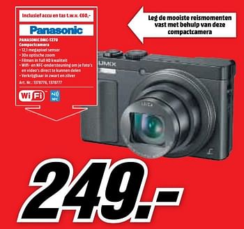Aanbiedingen Panasonic dmc-tz70 compactcamera - Panasonic - Geldig van 15/05/2017 tot 21/05/2017 bij Media Markt