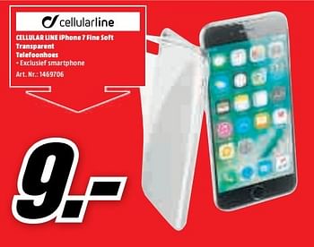 Aanbiedingen Cellular line iphone 7 fine soft transparent telefoonhoes - Cellularline - Geldig van 15/05/2017 tot 21/05/2017 bij Media Markt