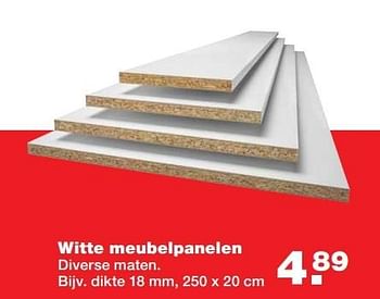 Aanbiedingen Witte meubelpanelen - Huismerk - Praxis - Geldig van 15/05/2017 tot 21/05/2017 bij Praxis