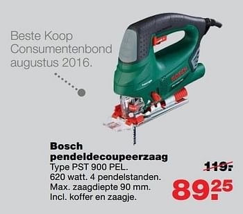 Aanbiedingen Bosch pendeldecoupeerzaag pst 900 pel - Bosch - Geldig van 15/05/2017 tot 21/05/2017 bij Praxis