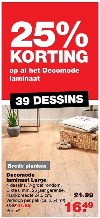 Aanbiedingen Decomode laminaat large - DecoMode - Geldig van 15/05/2017 tot 21/05/2017 bij Praxis