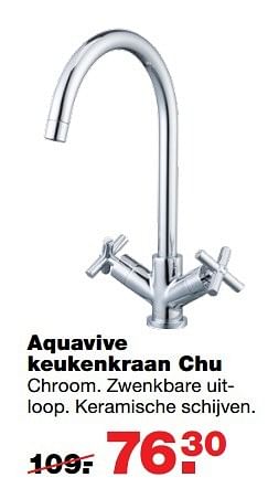 Aanbiedingen Aquavive keukenkraan chu - AQUA VIVE - Geldig van 15/05/2017 tot 21/05/2017 bij Praxis