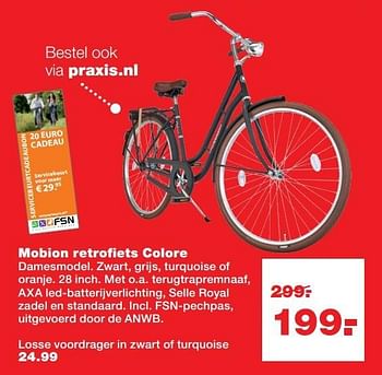 Aanbiedingen Mobion retrofiets colore - Huismerk - Praxis - Geldig van 15/05/2017 tot 21/05/2017 bij Praxis