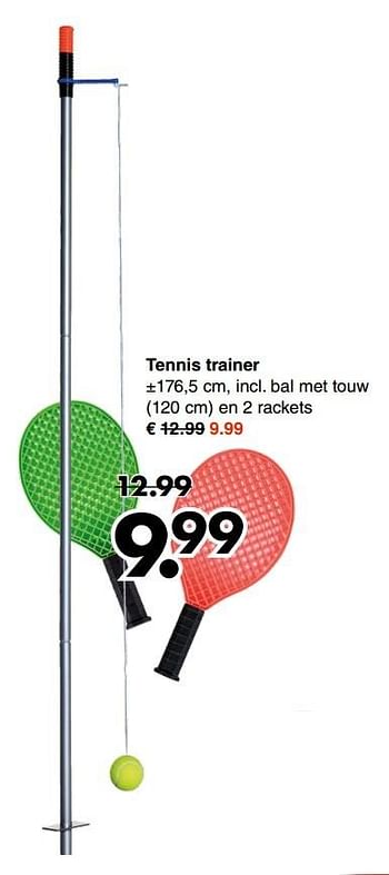 Aanbiedingen Tennis trainer - Huismerk - Wibra - Geldig van 15/05/2017 tot 27/05/2017 bij Wibra