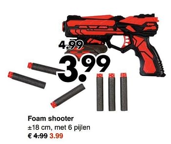 Aanbiedingen Foam shooter - Huismerk - Wibra - Geldig van 15/05/2017 tot 27/05/2017 bij Wibra
