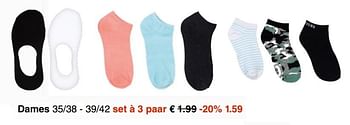 Aanbiedingen Dames sokken - Huismerk - Wibra - Geldig van 15/05/2017 tot 27/05/2017 bij Wibra