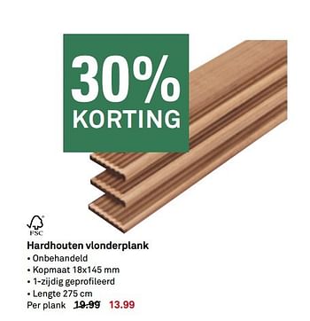Aanbiedingen Hardhouten vlonderplank - Huismerk Karwei - Geldig van 15/05/2017 tot 21/05/2017 bij Karwei