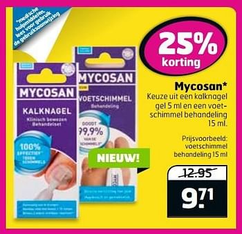 Aanbiedingen Mycosan voetschimmel behandeling - Mycosan - Geldig van 16/05/2017 tot 21/05/2017 bij Trekpleister
