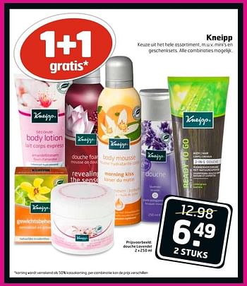 Aanbiedingen Kneipp douche lavendel - Kneipp - Geldig van 16/05/2017 tot 21/05/2017 bij Trekpleister