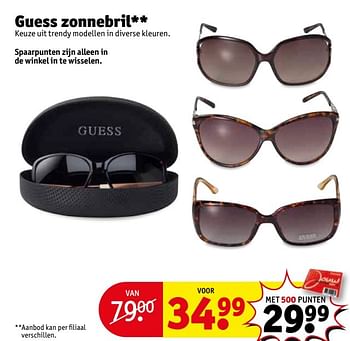 Aanbiedingen Guess zonnebril - Guess - Geldig van 16/05/2017 tot 28/05/2017 bij Kruidvat