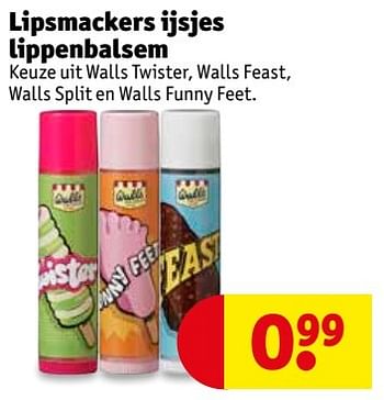 Aanbiedingen Lipsmackers ijsjes lippenbalsem - Lipsmackers - Geldig van 16/05/2017 tot 28/05/2017 bij Kruidvat