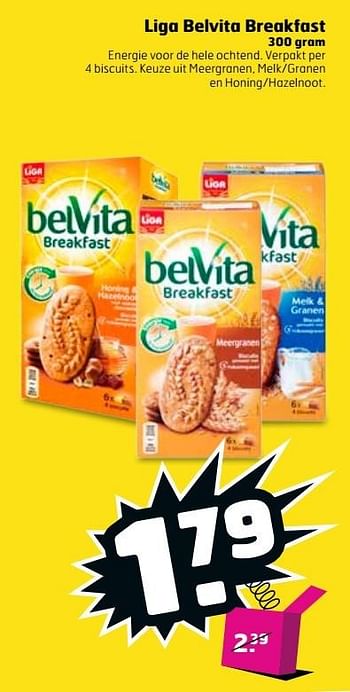 Aanbiedingen Liga belvita breakfast - Belvita - Geldig van 16/05/2017 tot 21/05/2017 bij Trekpleister