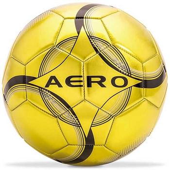 Aanbiedingen Luxe metallic voetbal Aero PVC nr.5 - Mondo - Geldig van 20/05/2017 tot 25/05/2017 bij ToyChamp