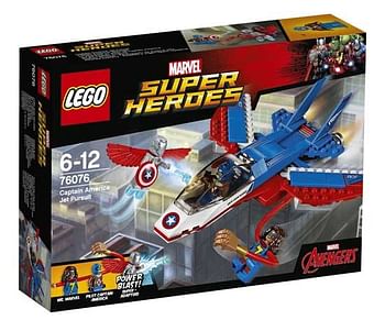 Aanbiedingen 76076 Captain America jet-achtervolging - Lego - Geldig van 20/05/2017 tot 25/05/2017 bij ToyChamp