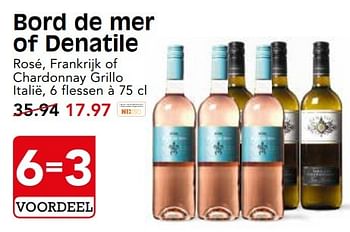 Aanbiedingen Bord de mer of denatile - Rosé wijnen - Geldig van 14/05/2017 tot 20/05/2017 bij Em-té