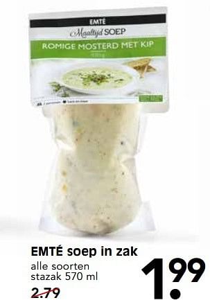 Aanbiedingen Emté soep in zak - Huismerk - Em-té - Geldig van 14/05/2017 tot 20/05/2017 bij Em-té