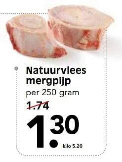 Aanbiedingen Natuurvlees mergpijp - Huismerk - Em-té - Geldig van 14/05/2017 tot 20/05/2017 bij Em-té