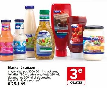 Aanbiedingen Markant sauzen - Markant - Geldig van 14/05/2017 tot 20/05/2017 bij Em-té