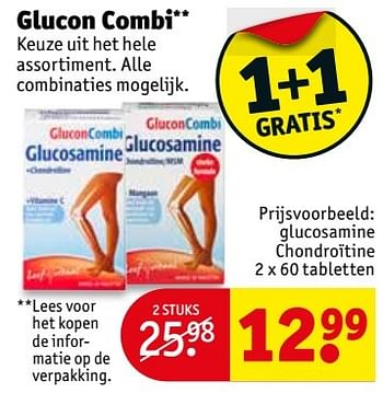 Aanbiedingen Glucon combi glucosamine chondroïtine - Glucon Combi - Geldig van 16/05/2017 tot 28/05/2017 bij Kruidvat