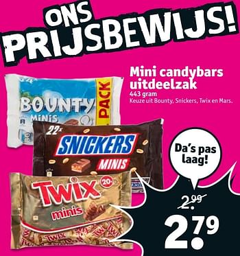 Aanbiedingen Mini candybars uitdeelzak - Twix - Geldig van 16/05/2017 tot 28/05/2017 bij Kruidvat