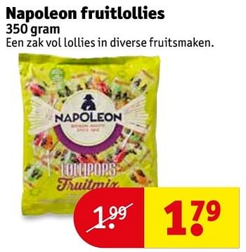 Aanbiedingen Napoleon fruitlollies - Napoleon - Geldig van 16/05/2017 tot 28/05/2017 bij Kruidvat