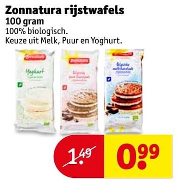 Aanbiedingen Zonnatura rijstwafels - Zonnatura - Geldig van 16/05/2017 tot 28/05/2017 bij Kruidvat