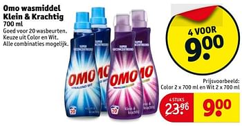 Aanbiedingen Omo wasmiddel klein + krachtig color en wit - Omo - Geldig van 16/05/2017 tot 28/05/2017 bij Kruidvat