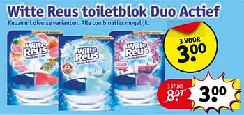 Aanbiedingen Witte reus toiletblok duo actief - Reus - Geldig van 16/05/2017 tot 28/05/2017 bij Kruidvat