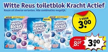 Aanbiedingen Witte reus toiletblok kracht actief - Reus - Geldig van 16/05/2017 tot 28/05/2017 bij Kruidvat