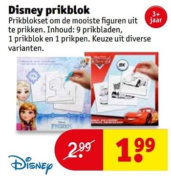 Aanbiedingen Disney prikblok - Disney - Geldig van 16/05/2017 tot 28/05/2017 bij Kruidvat