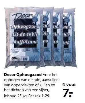 Aanbiedingen Decor ophoogzand - Decor - Geldig van 15/05/2017 tot 28/05/2017 bij Boerenbond