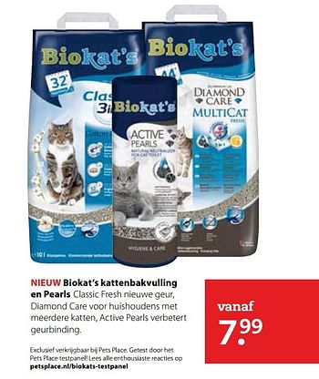 Aanbiedingen Biokat`s kattenbakvulling en pearls - Bio kat`s - Geldig van 15/05/2017 tot 28/05/2017 bij Boerenbond