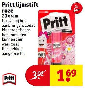 Aanbiedingen Pritt lijmstift roze - Pritt - Geldig van 16/05/2017 tot 28/05/2017 bij Kruidvat