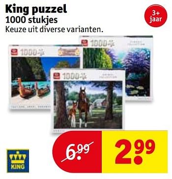 Aanbiedingen King puzzel - King - Geldig van 16/05/2017 tot 28/05/2017 bij Kruidvat
