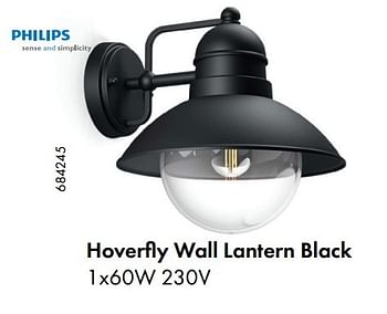 Aanbiedingen Philips hoverfly wall lantern black - Philips - Geldig van 22/05/2017 tot 30/06/2017 bij Multi Bazar