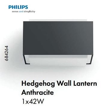 Aanbiedingen Philips hedgehog wall lantern anthracite - Philips - Geldig van 22/05/2017 tot 30/06/2017 bij Multi Bazar