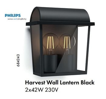 Aanbiedingen Philips harvest wall lantern black - Philips - Geldig van 22/05/2017 tot 30/06/2017 bij Multi Bazar