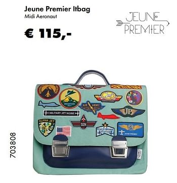 Aanbiedingen Jeune premier itbag midi aeronaut - Jeune Premier - Geldig van 22/05/2017 tot 30/06/2017 bij Multi Bazar