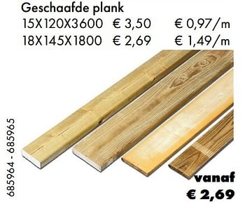 Aanbiedingen Geschaafde plank - Huismerk - Multi Bazar - Geldig van 22/05/2017 tot 30/06/2017 bij Multi Bazar