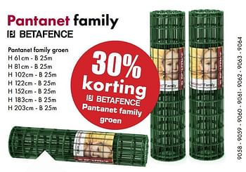Aanbiedingen 30% korting betafence pantanet family groen - Betafence - Geldig van 22/05/2017 tot 30/06/2017 bij Multi Bazar