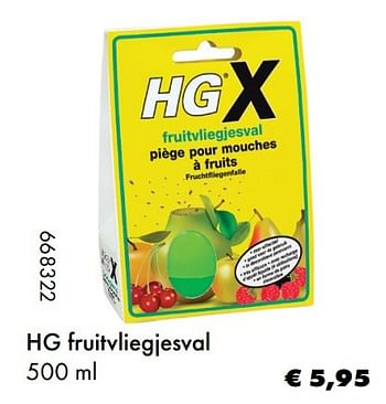 Aanbiedingen Hg fruitvliegjesval - HG - Geldig van 22/05/2017 tot 30/06/2017 bij Multi Bazar