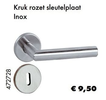 Aanbiedingen Kruk rozet sleutelplaat inox - Huismerk - Multi Bazar - Geldig van 22/05/2017 tot 30/06/2017 bij Multi Bazar