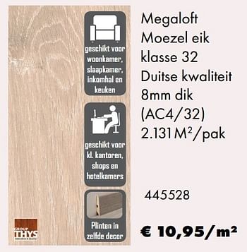Aanbiedingen Megaloft moezel eik klasse 32 duitse kwaliteit - Group Thys - Geldig van 22/05/2017 tot 30/06/2017 bij Multi Bazar
